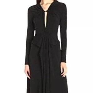 Halston Heritage gown black size L long very Vampires Wife stretchy and comfy